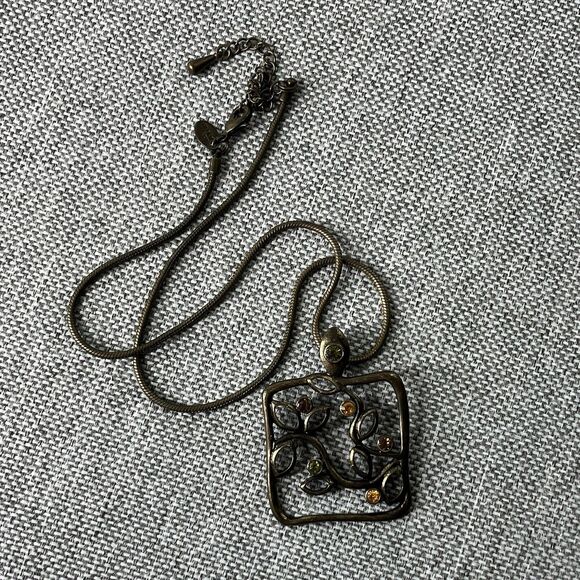 Lia Sophia Necklace Pendant Ivy League Arsty, Fairycore, Naturecore Signed - Picture 10 of 13